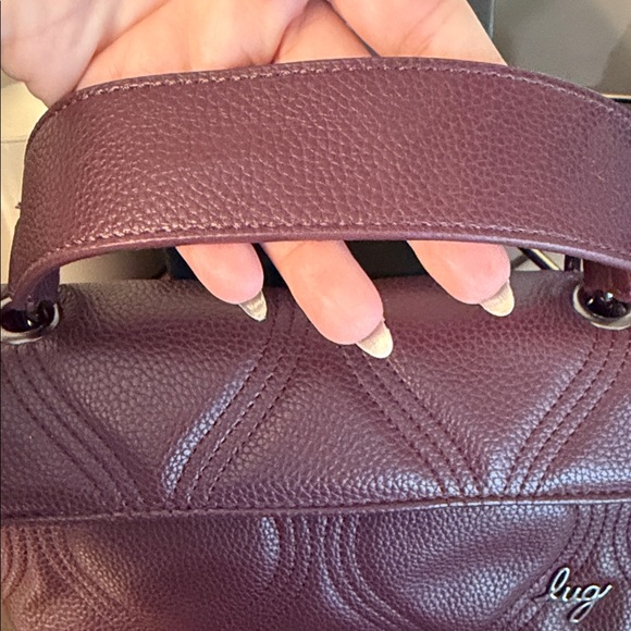 Lug Cadence Vegan Leather wine Women's Bag NWOT - Picture 2 of 9